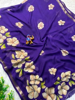 Svara marsh mellow saree fabric wholesale
